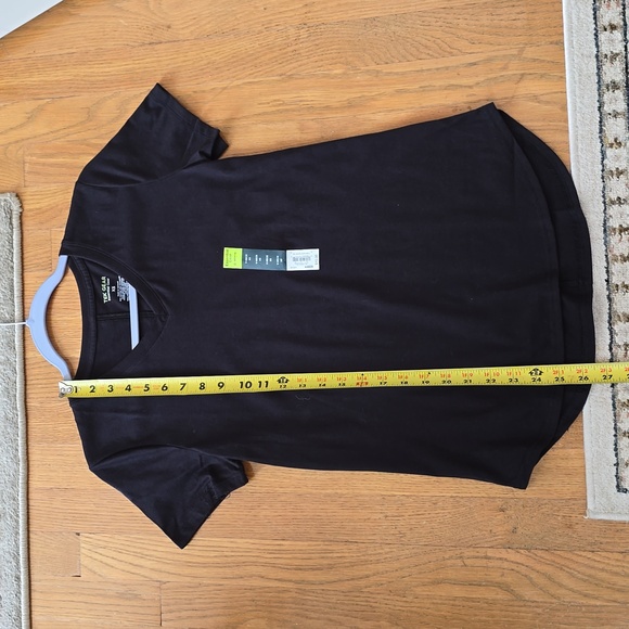 TEK GEAR BRAND WOMENS SHORT SLEEVES BLACK V-NECK TEE-SHIRT SIZE XS - Picture 10 of 11